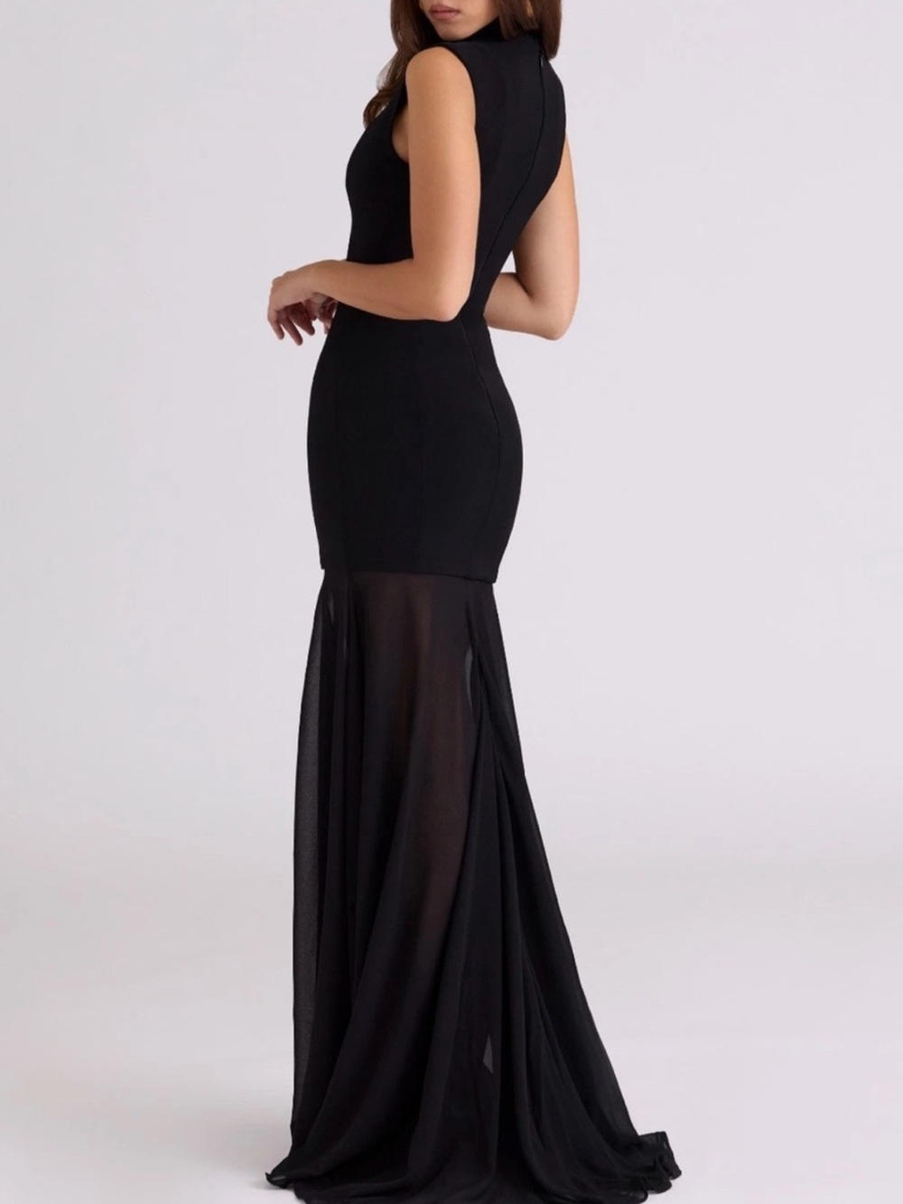 House of CB Raphaella Black Keyhole Maxi Dress - Picture 4 of 9